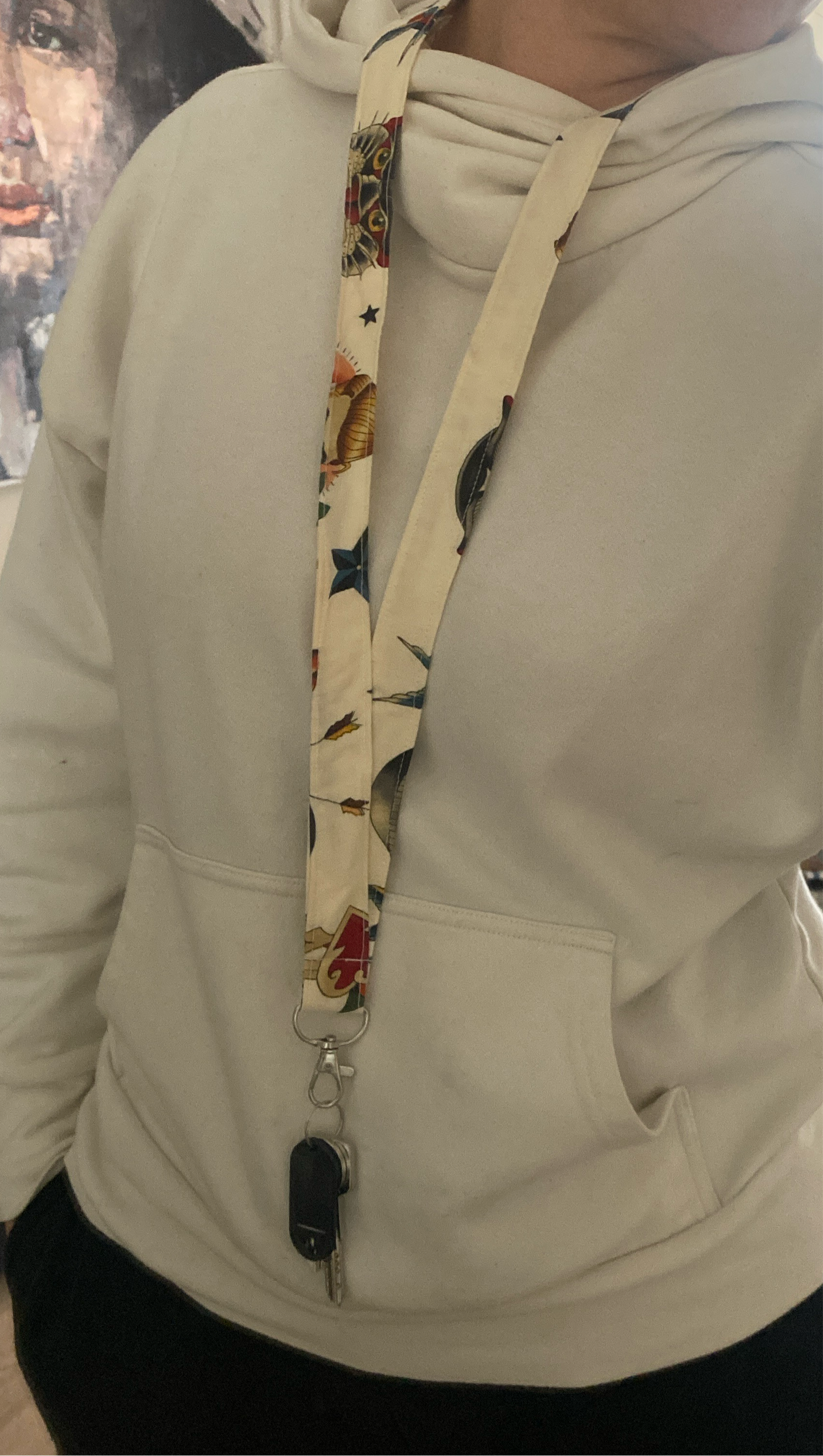 Portachiavi lungo da collo - Pin up