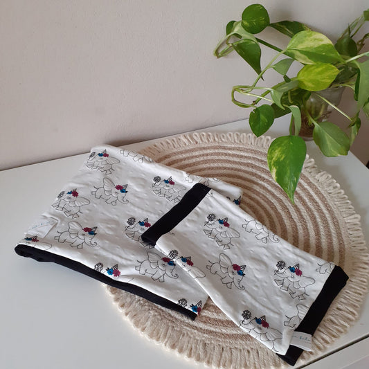 Scaldacollo elefanti con stoffa magica