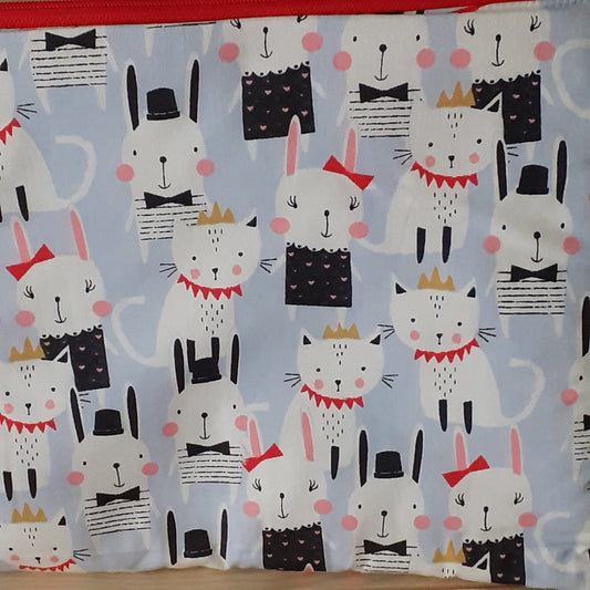 La Bustina grande - Porta Kindle - Gatti e conigli