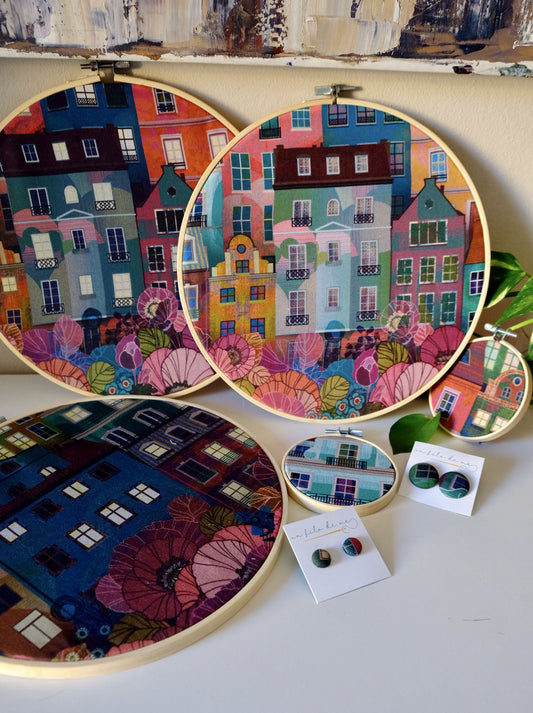 Telaio tondo Parigi di notte