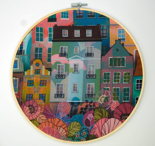 Telaio tondo Parigi di giorno