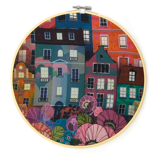 Telaio tondo Parigi al tramonto