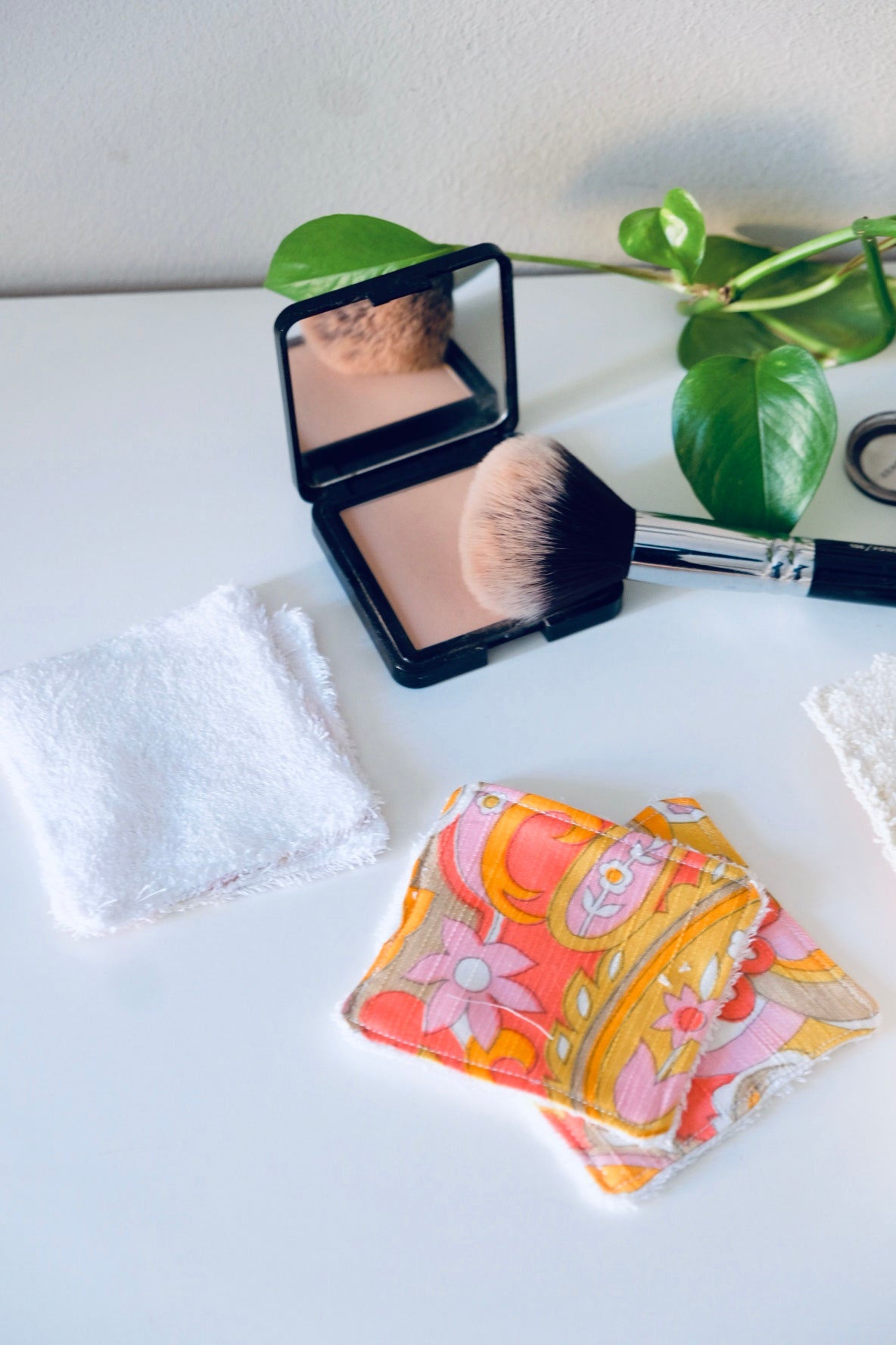 Salviette struccanti occhi lavabili e riutilizzabili in spugna di bambù