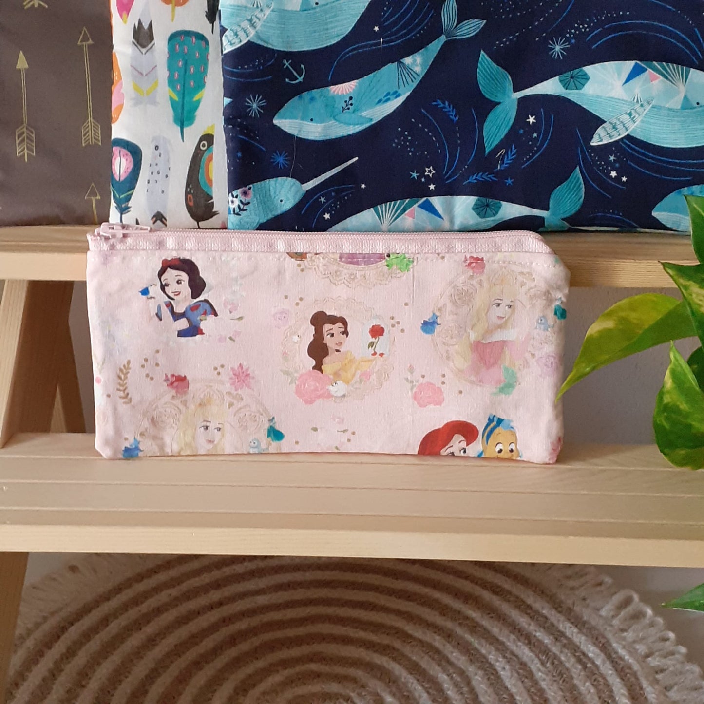 Astuccio portapenne con zip - Principesse Disney