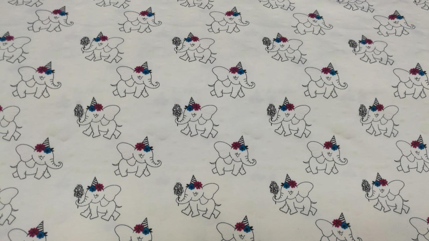 Scaldacollo elefanti con stoffa magica